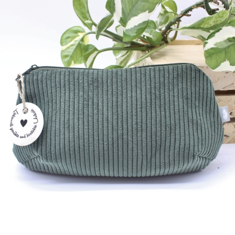 Mäppchen Universaltasche Cord Khaki Unikat Handmade