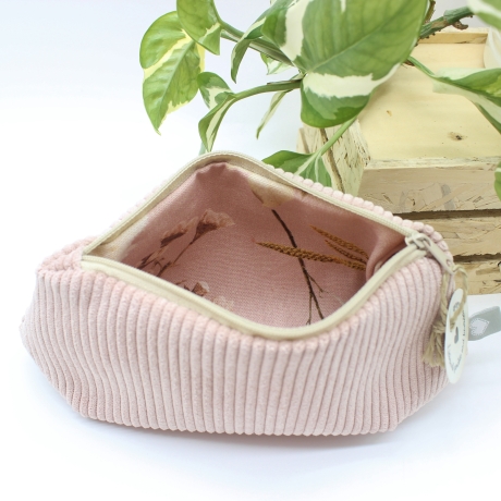 Mäppchen Universaltasche Cord Rose Unikat Handmade