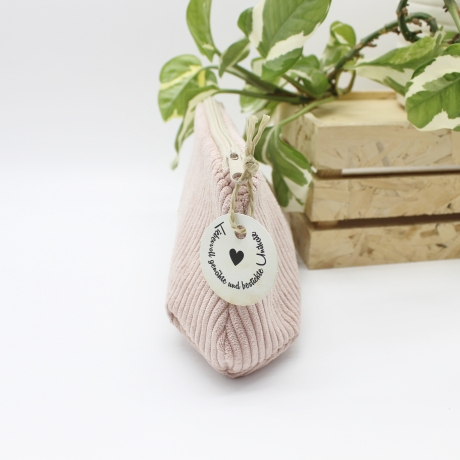 Mäppchen Universaltasche Cord Rose Unikat Handmade