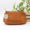 Mäppchen Universaltasche Cord Rost/Braun Unikat Handmade