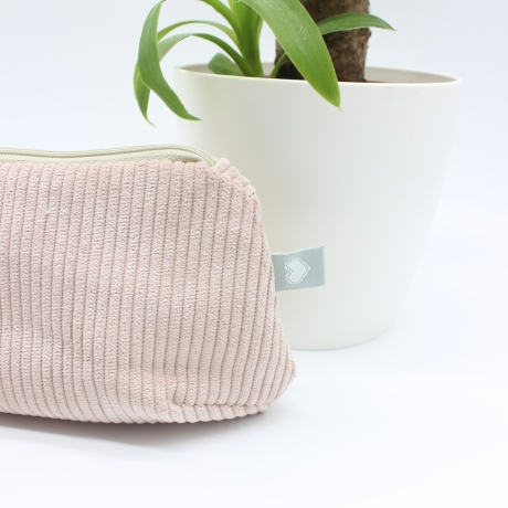 Mäppchen/Universaltasche aus Cord Altrosa - handgenähtes Unikat