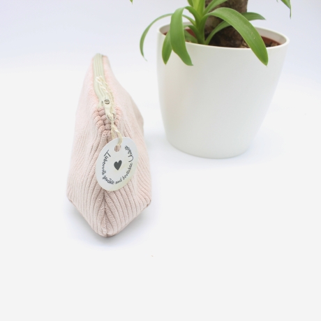 Mäppchen/Universaltasche aus Cord Altrosa - handgenähtes Unikat