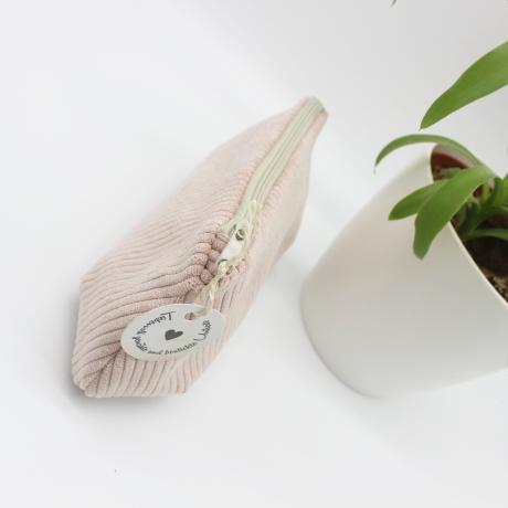 Mäppchen/Universaltasche aus Cord Altrosa - handgenähtes Unikat