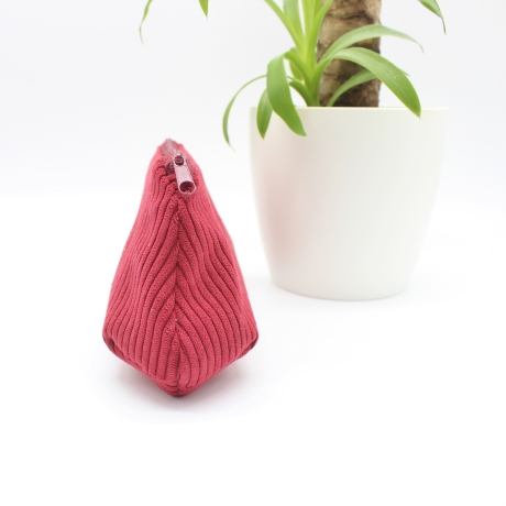 Mäppchen/Universaltasche aus Cord Rot - handgenähtes Unikat