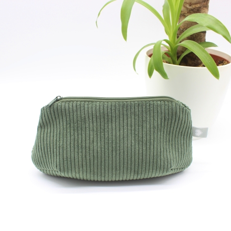 Mäppchen/Universaltasche aus Cord Khaki - handgenähtes Unikat