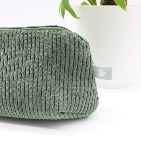 Mäppchen/Universaltasche aus Cord Khaki - handgenähtes Unikat