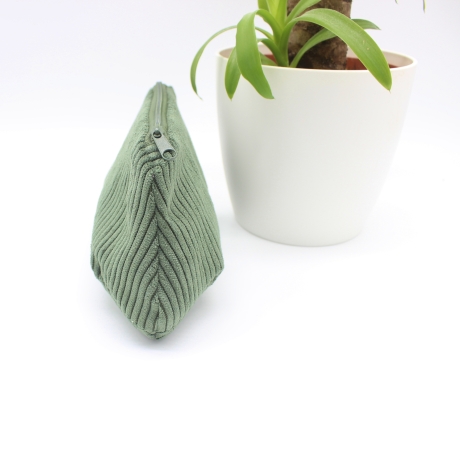 Mäppchen/Universaltasche aus Cord Khaki - handgenähtes Unikat