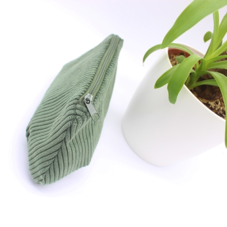 Mäppchen/Universaltasche aus Cord Khaki - handgenähtes Unikat