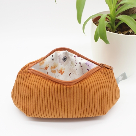 Mäppchen/Universaltasche aus Cord Rost - handgenähtes Unikat
