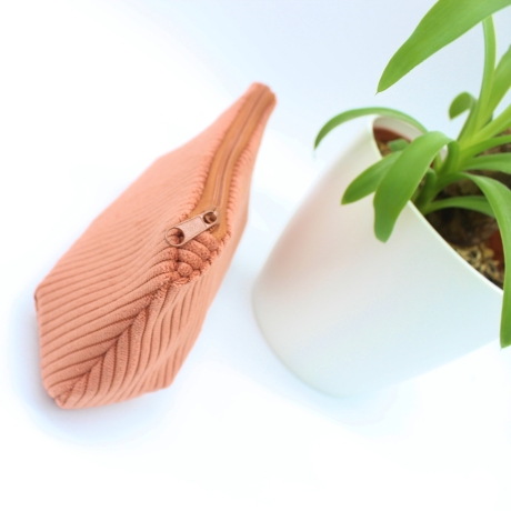 Mäppchen/Universaltasche aus Cord Terrakotta - handgenäht