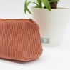Mäppchen/Universaltasche aus Cord Terrakotta - handgenäht