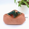 Mäppchen/Universaltasche aus Cord Terrakotta - handgenäht