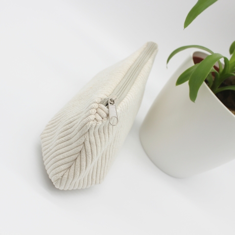 Mäppchen/Universaltasche aus Cord Hellbeige - handgenähtes Unikat