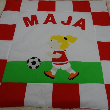 Krabbeldecke Maja, Patchwork, Kuscheldecke, Tagesdecke