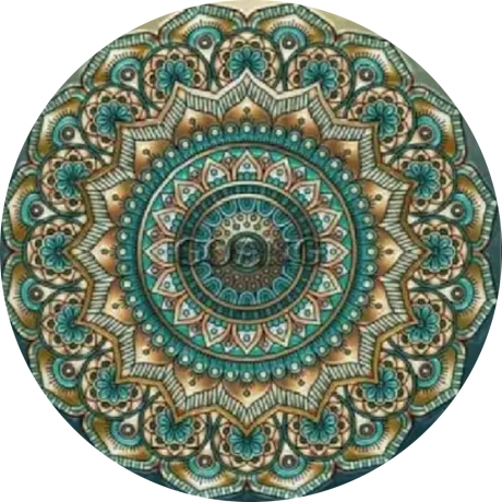 Holzanhänger Rund Motiv Mandala