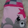 Krabbeldecke Maus, Patchwork, Kuscheldecke, Tagesdecke
