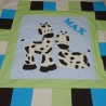 Krabbeldecke Giraffen, Patchwork, Kuscheldecke, Tagesdecke