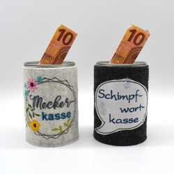 Stickdatei Meckerkasse Schimpfwortkasse 3er SET