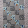 Krabbeldecke Meer, Patchwork, Kuscheldecke, Tagesdecke