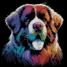 NEU Stickdatei Bernhardiner Arnold  Hund