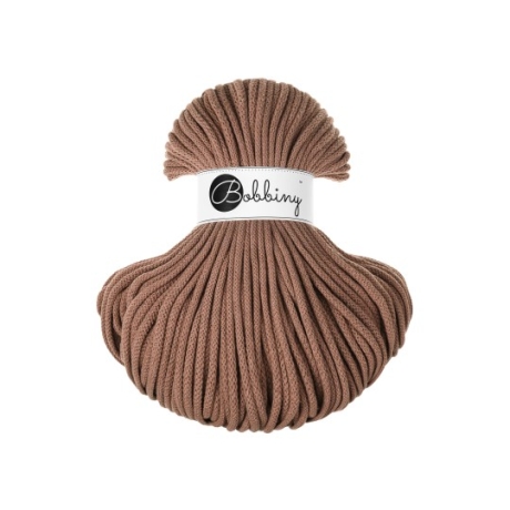 Bobbiny Flechtkordel Premium 5mm 100m Farbe mocca mousse