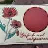 Stickdatei Mohn Untersetzer Mugrug