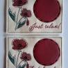 Stickdatei Mohn Untersetzer Mugrug