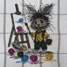 ein kleiner Künstler? - Größe 11,17 x 13,81 cm