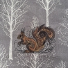 Eichhörnchen mit Geschnörkel - 16.90 x 12.76 cm