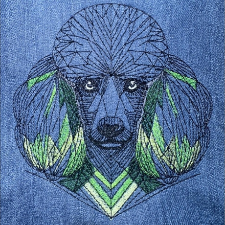 Pudel 01 - 12.46 x 13.36 cm