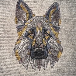 DSH - Deutscher Schäferhund - 12.32 x 17.76 cm