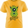 Kinder Kurzarm T-Shirt MONSTERCHEN personalisiert mit Name + Zahl