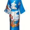 Kimono, klassisch japan. Motiv, hellblau, lang, neu
