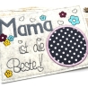 Stickdatei Mama Mug Rug Tassenteppich