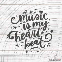 music beat Plotterdatei SVG DXF