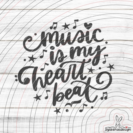 music beat Plotterdatei SVG DXF