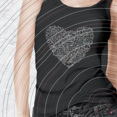 music heart Plotterdatei SVG DXF