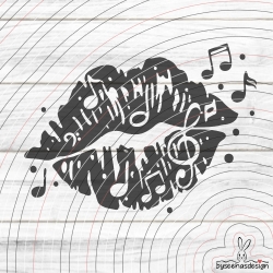 music-kiss Plotterdatei SVG DXF