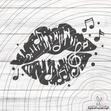 music-kiss Plotterdatei SVG DXF