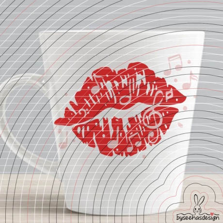 music-kiss Plotterdatei SVG DXF