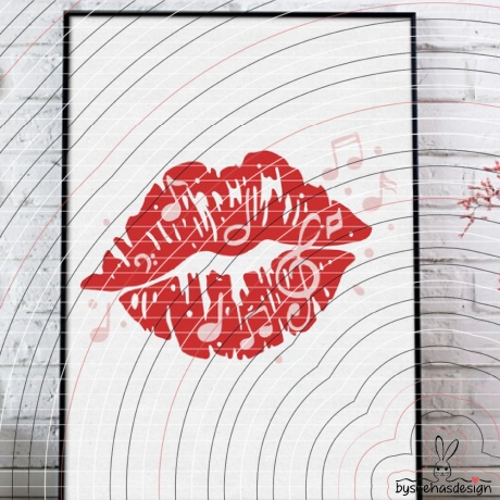 music-kiss Plotterdatei SVG DXF