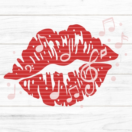 music-kiss Plotterdatei SVG DXF FCM