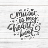 music beat Plotterdatei SVG DXF FCM