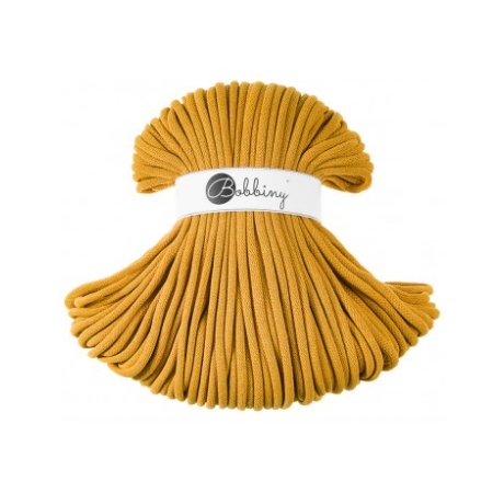 Bobbiny Flechtkordel Premium 9mm 100m Farbe mustard