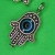 Talisman Anhänger Hand Nazar Augenperle 3D Metallanhänger