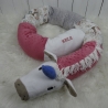 Bettschlange Einhorn, Puckschnecke, Bettrolle, Wickeltischrolle