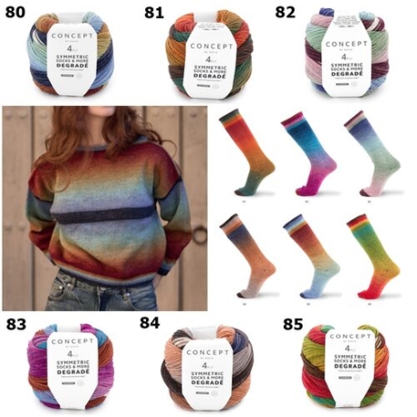 Degrade Symmetric Socks, Sockenwolle, Katia Wolle, Wolle