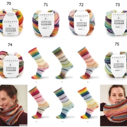 Symmetric Socks & More Illusion, Sockenwolle, Wolle, Katia Wolle