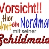 DreamEmbroid Warnschild Schildmaid / Nordmann