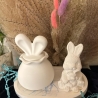 Osterdose mit Hasen-Mama und Hasen-Kind, Ostern, Hase